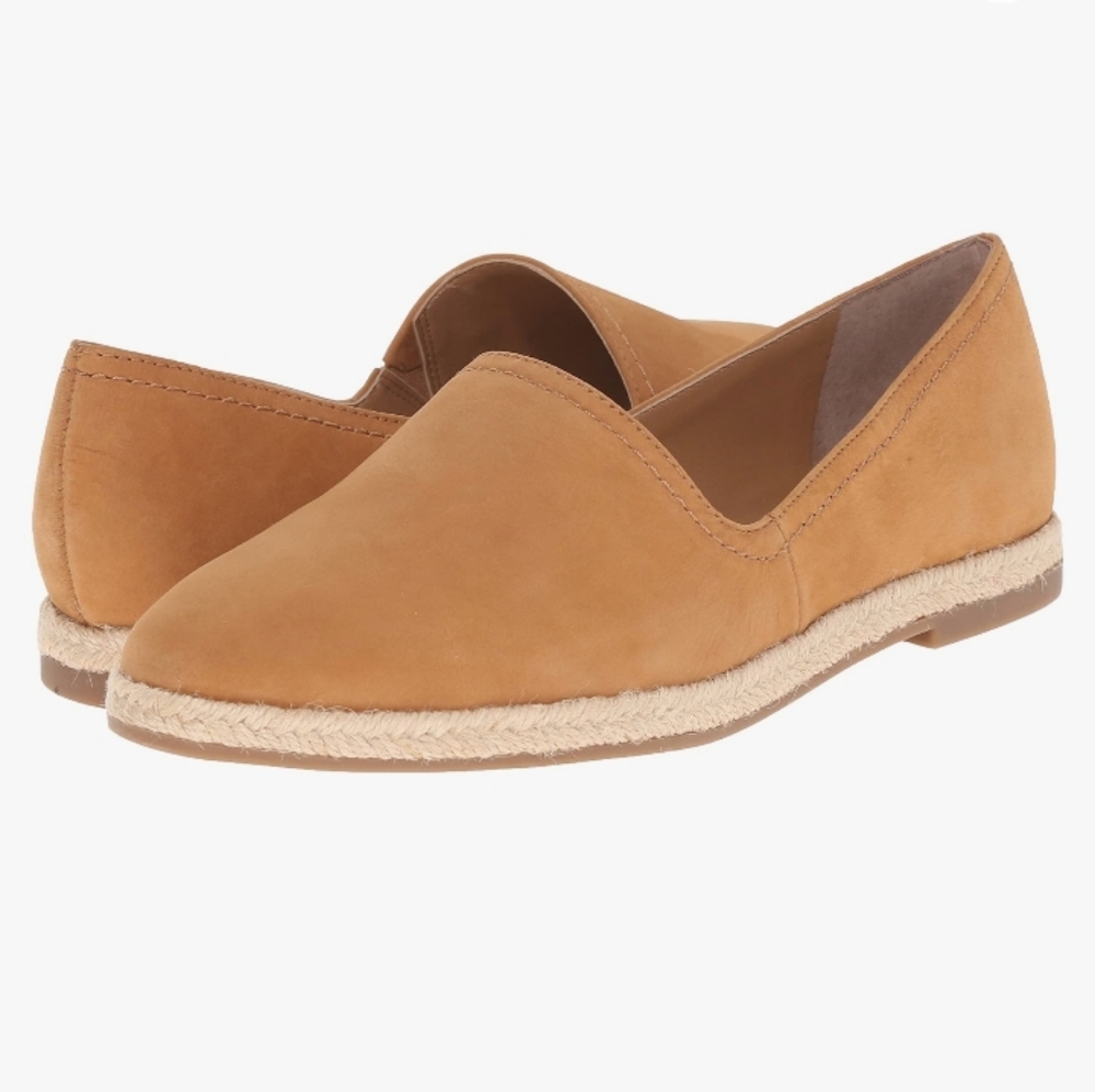 Franco Sarto Ironic Espadrille Trim Loafers Sz 10